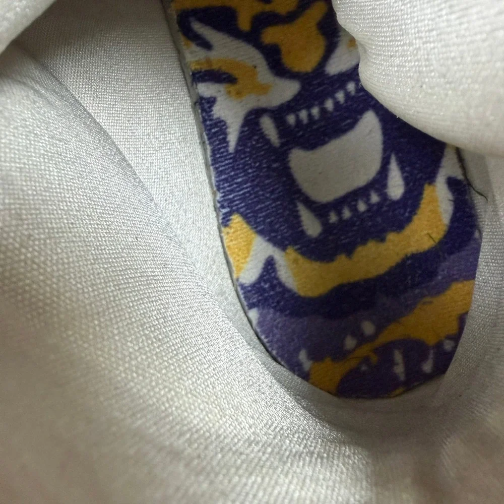 Nike Lunarbeast Pro TD Mens 14.5 White LSU Tigers Football Cleats Promo Sample